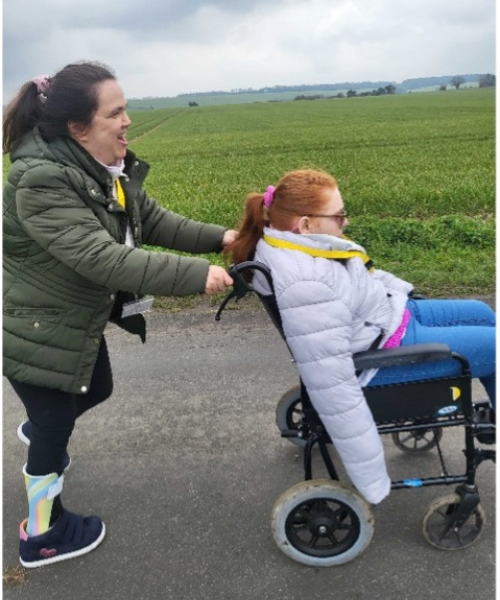 JP Basingstoke member and a member of the team on an outing