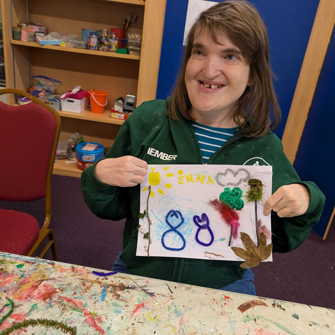 jp member doing some stick art work