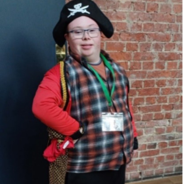 JP eastleigh member dressed as a pirate 