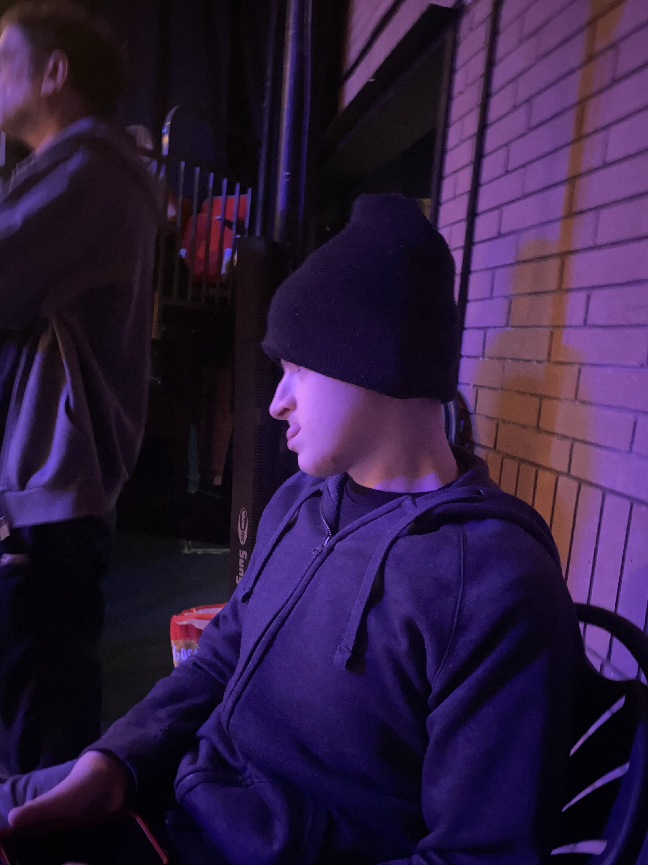 male JP Basingstoke member in a beanie hat<br />
