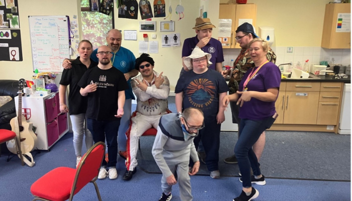 JP Eastleigh members with Jelvis (Jacob as Elvis) a talented young man from the local SEN community