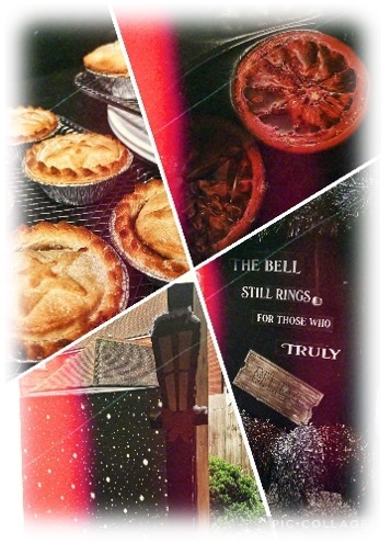 menu board mince pies