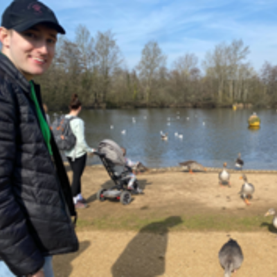 out and about at a duck pond